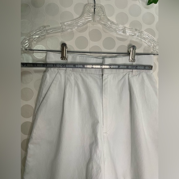 Zara women's shorts white, viscose cotton linen. Size XS - Picture 4 of 17